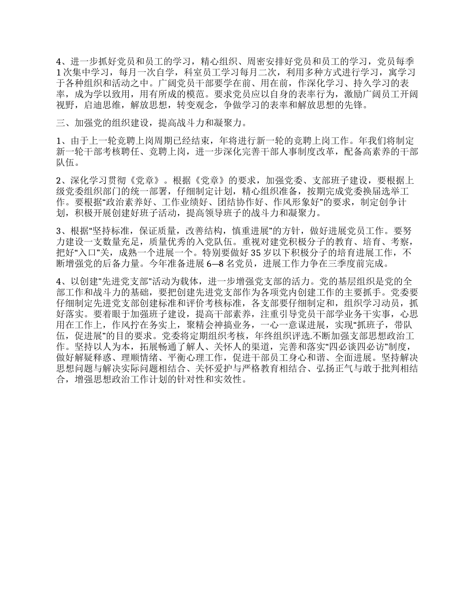 “医院党委实施规划医院工作计划_第2页