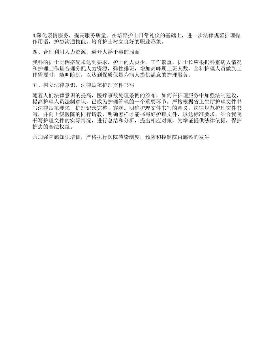 “医院护理部计划范文医院工作计划_第2页