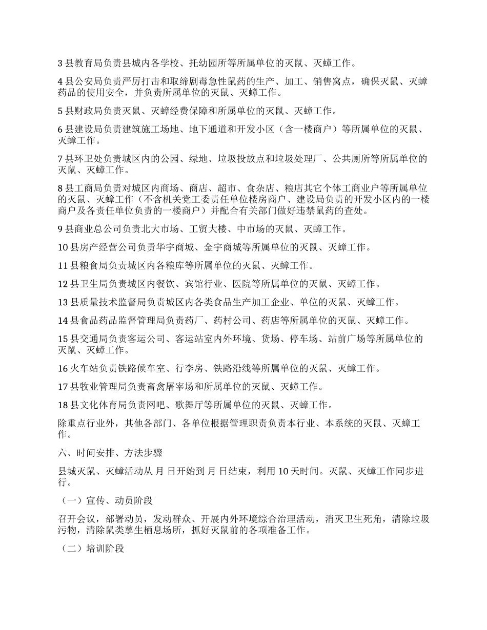 “我县灭鼠灭蟑工作计划政府工作计划_第2页