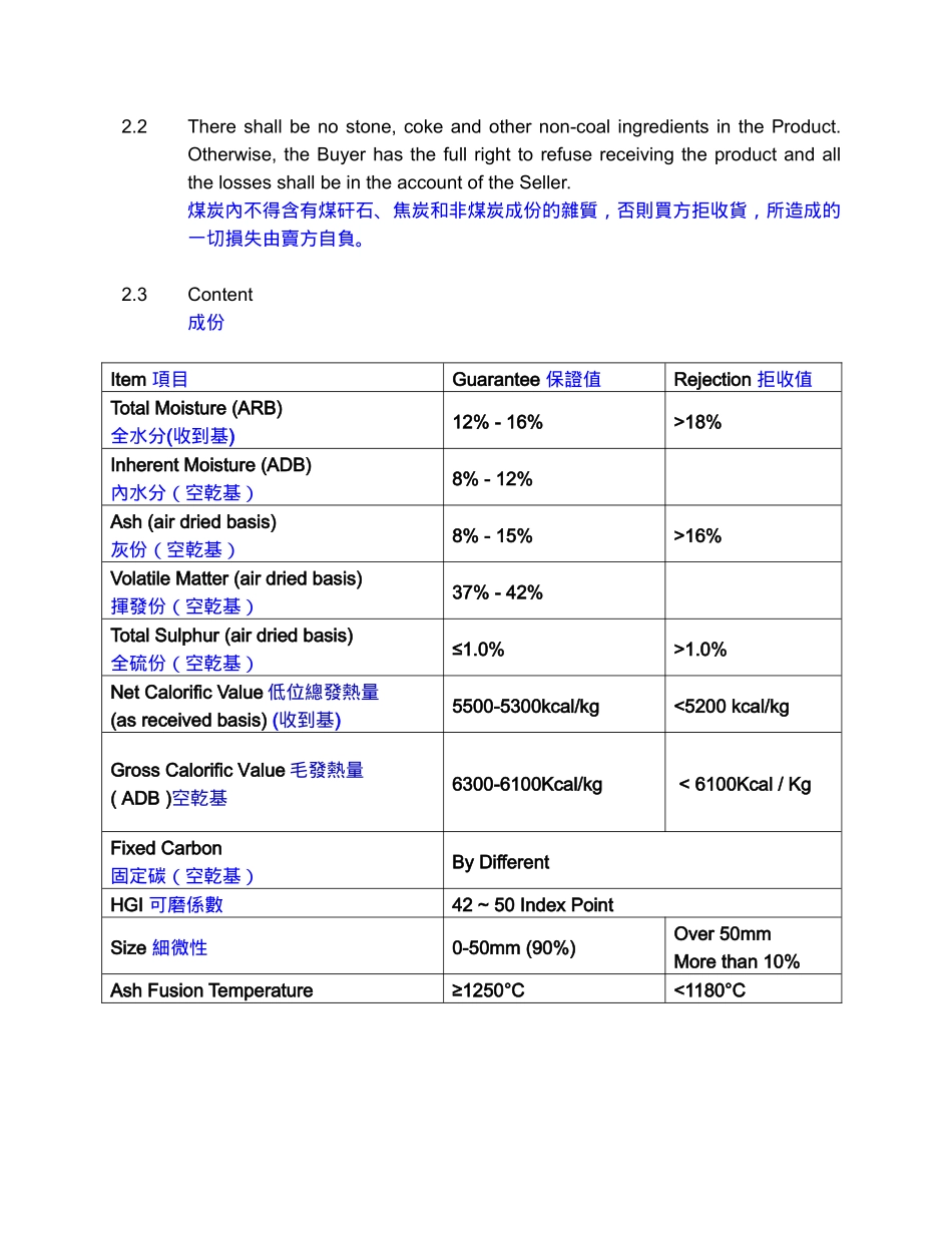 买卖合同_印尼动力煤_第3页