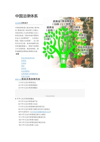 中国法律体系