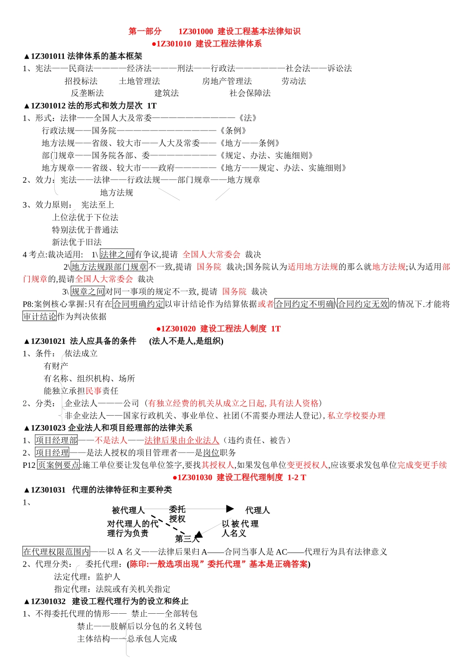 一建法规陈印速记版本_第1页