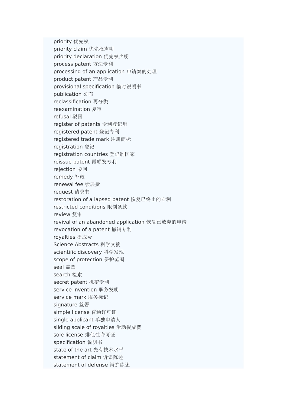 专利法律翻译常用词汇和句型-5_第2页