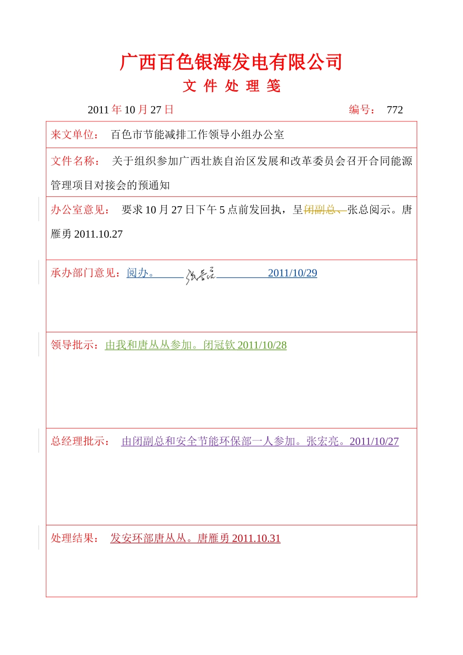 关于组织参加广西壮族自治区发展和改革委员会召开合同能源管理项目_第1页
