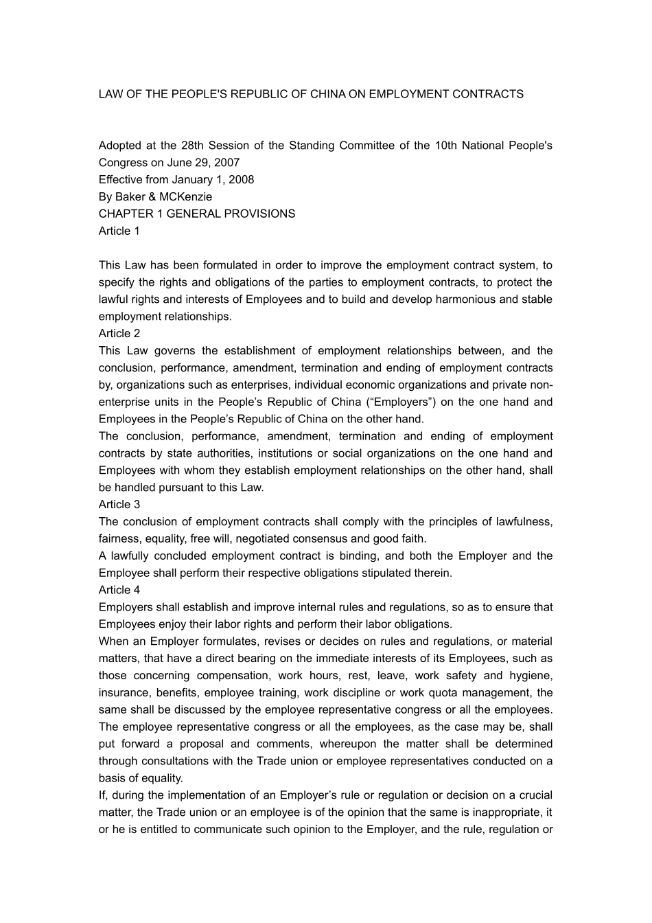 劳动合同法英文版_第1页