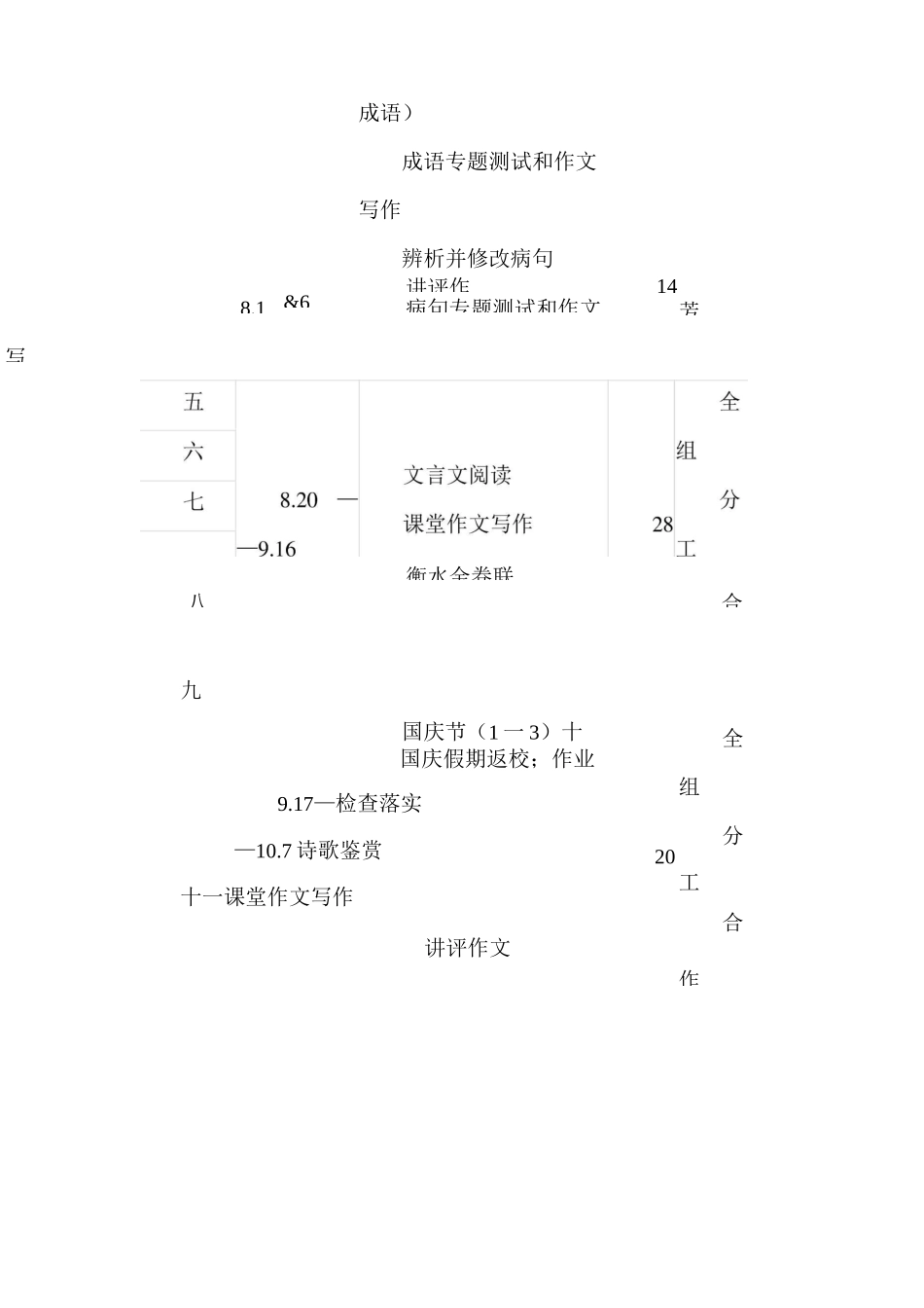 高三语文一轮复习计划_第3页