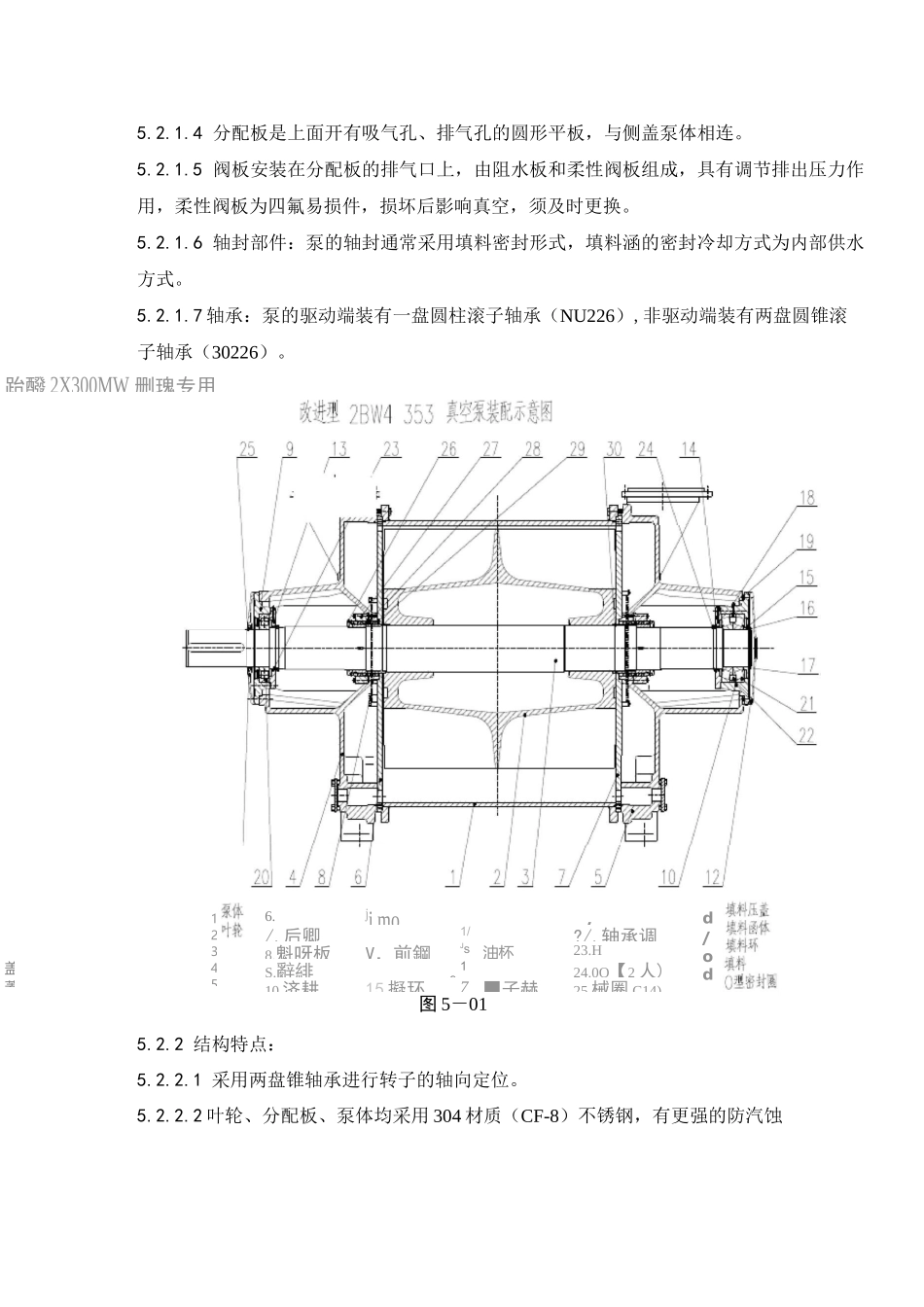 水环真空泵检修工艺规程_第2页