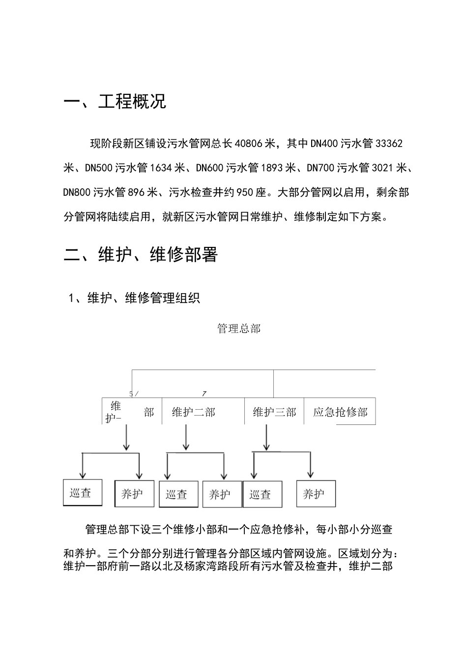 污水管网维护,维修方案计划设计_第3页