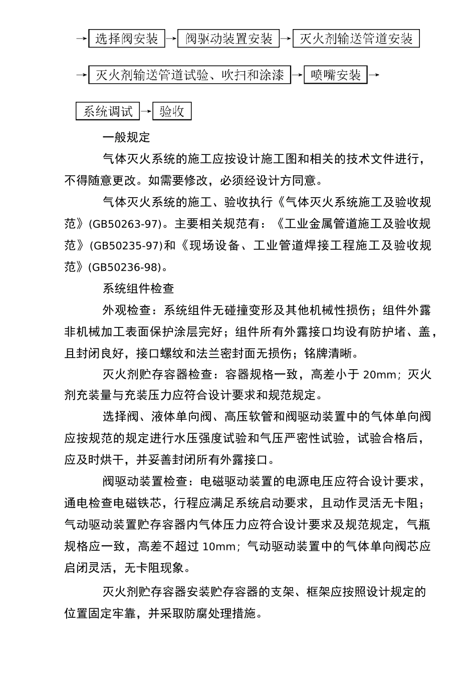气体灭火系统安装工艺标准_第2页