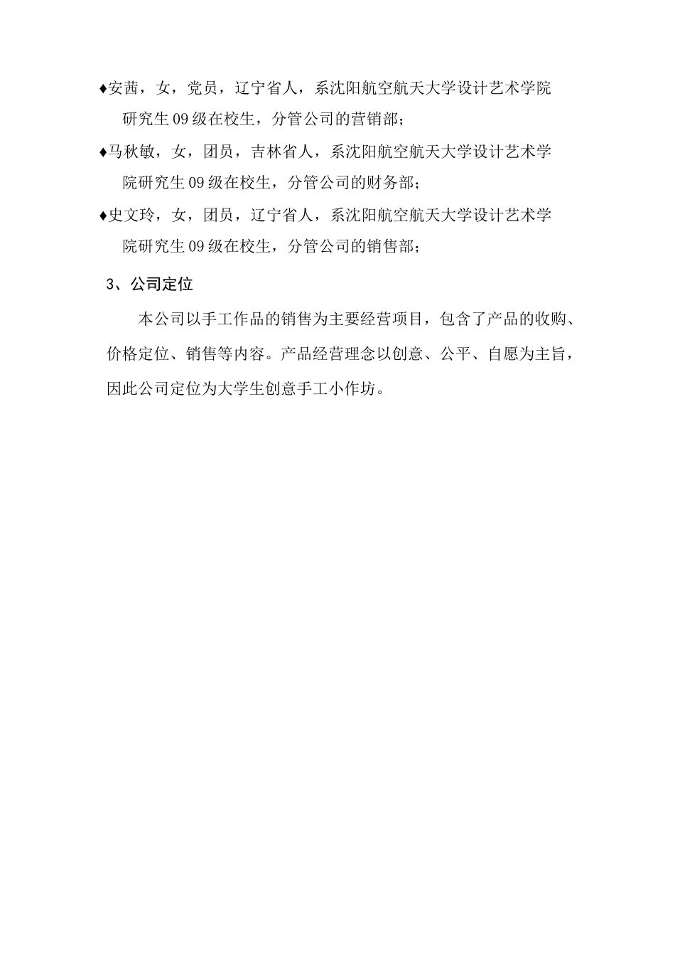 DIY手工坊创业计划书模板_第3页