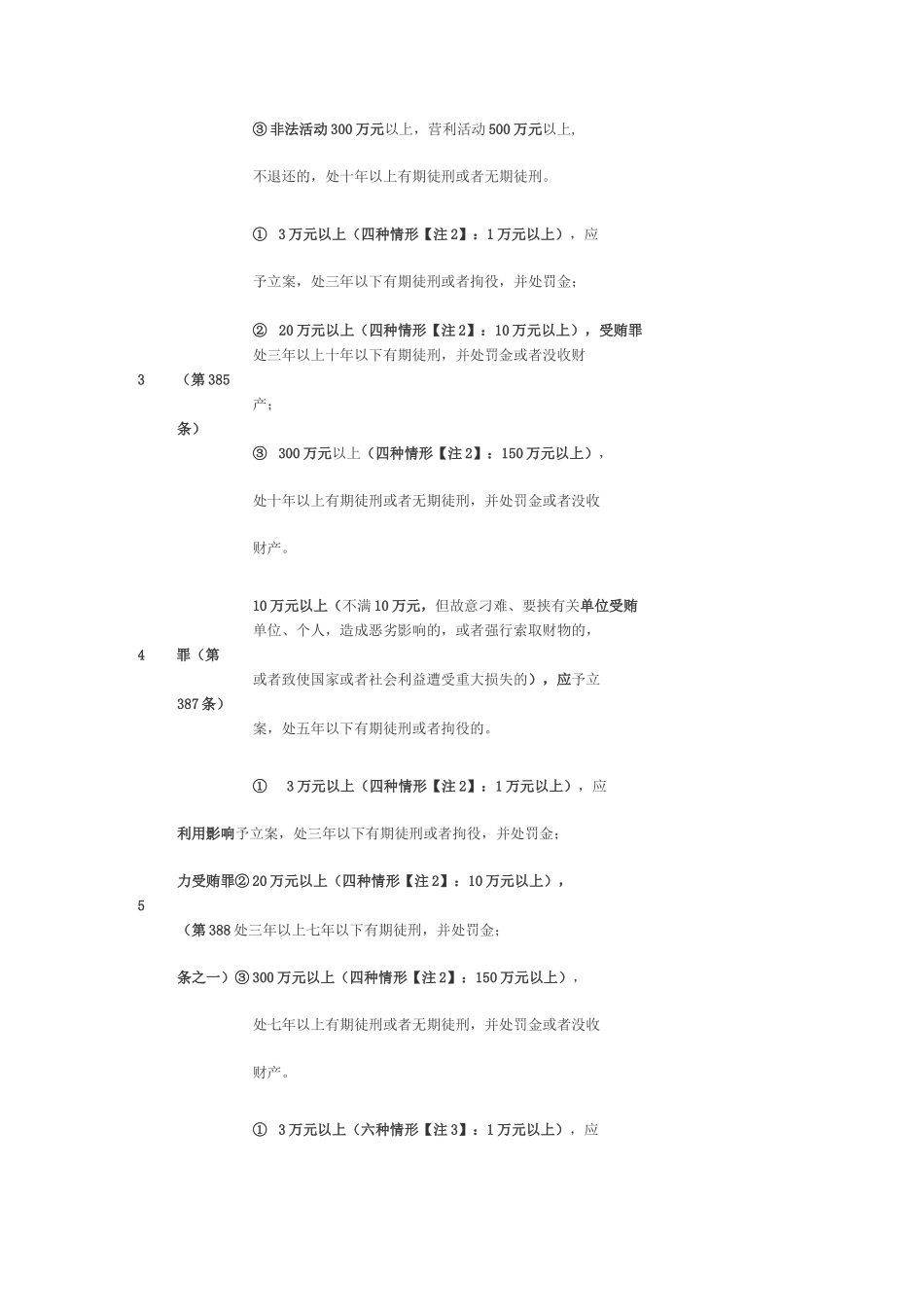 监察管辖88个罪名最新立案量刑一览表_第2页