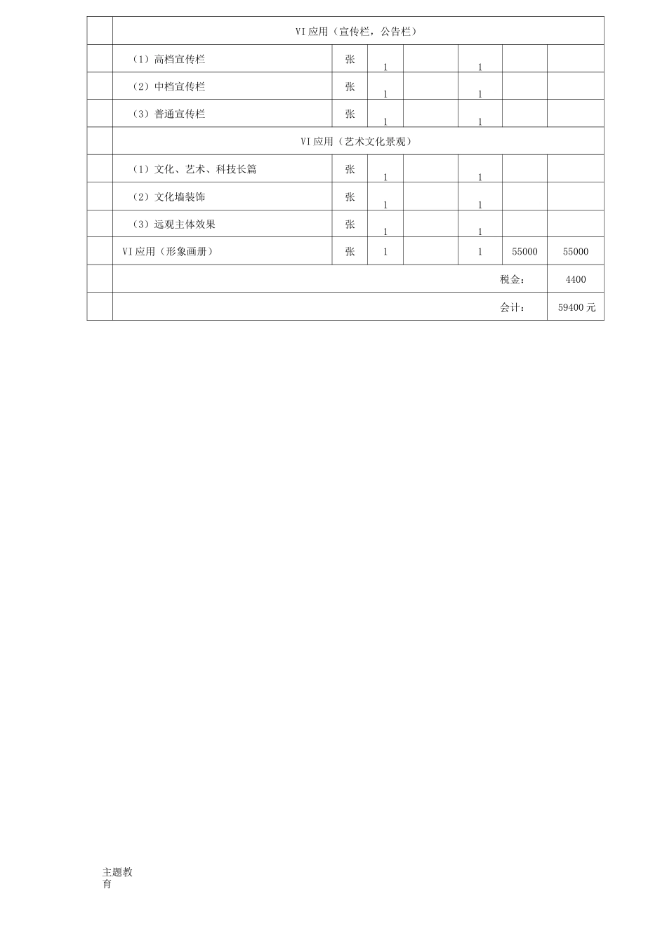 校园文化建设预算_第3页
