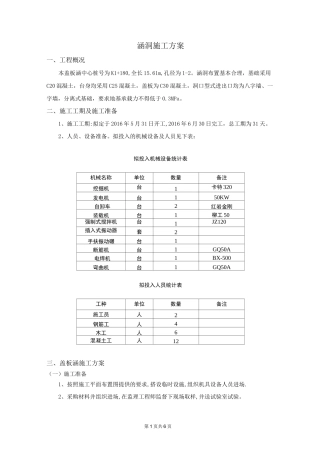 盖板涵施工方案52035