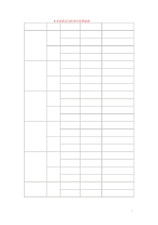 湖南省环境监测专业技术服务收费标准