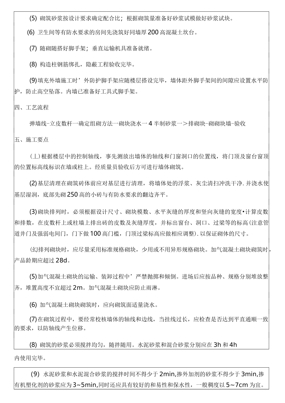 加气块砌体技术交底大全_第2页