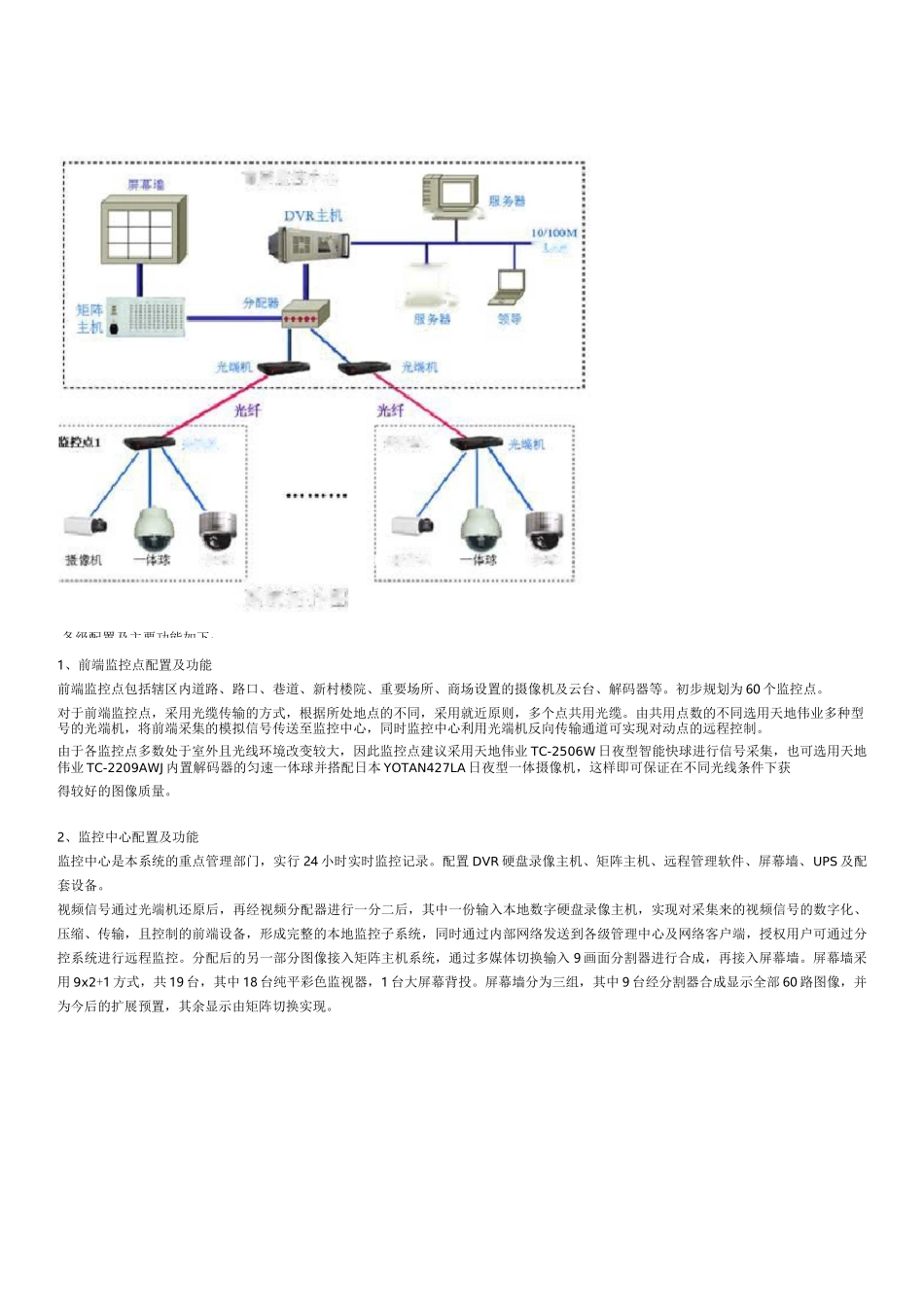 城市安防监控系统设计方案_第2页