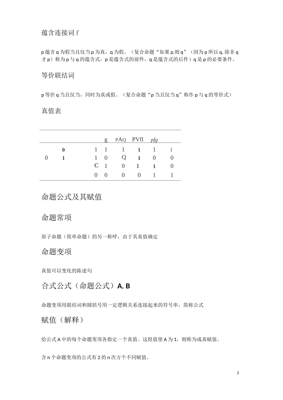 离散数学(高教)概念整理_第2页