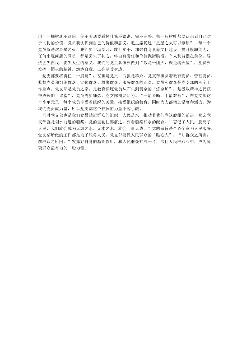 《中国共产党支部工作条例》学习心得体会汇总_第3页