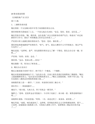 《京城的地产女人们4》