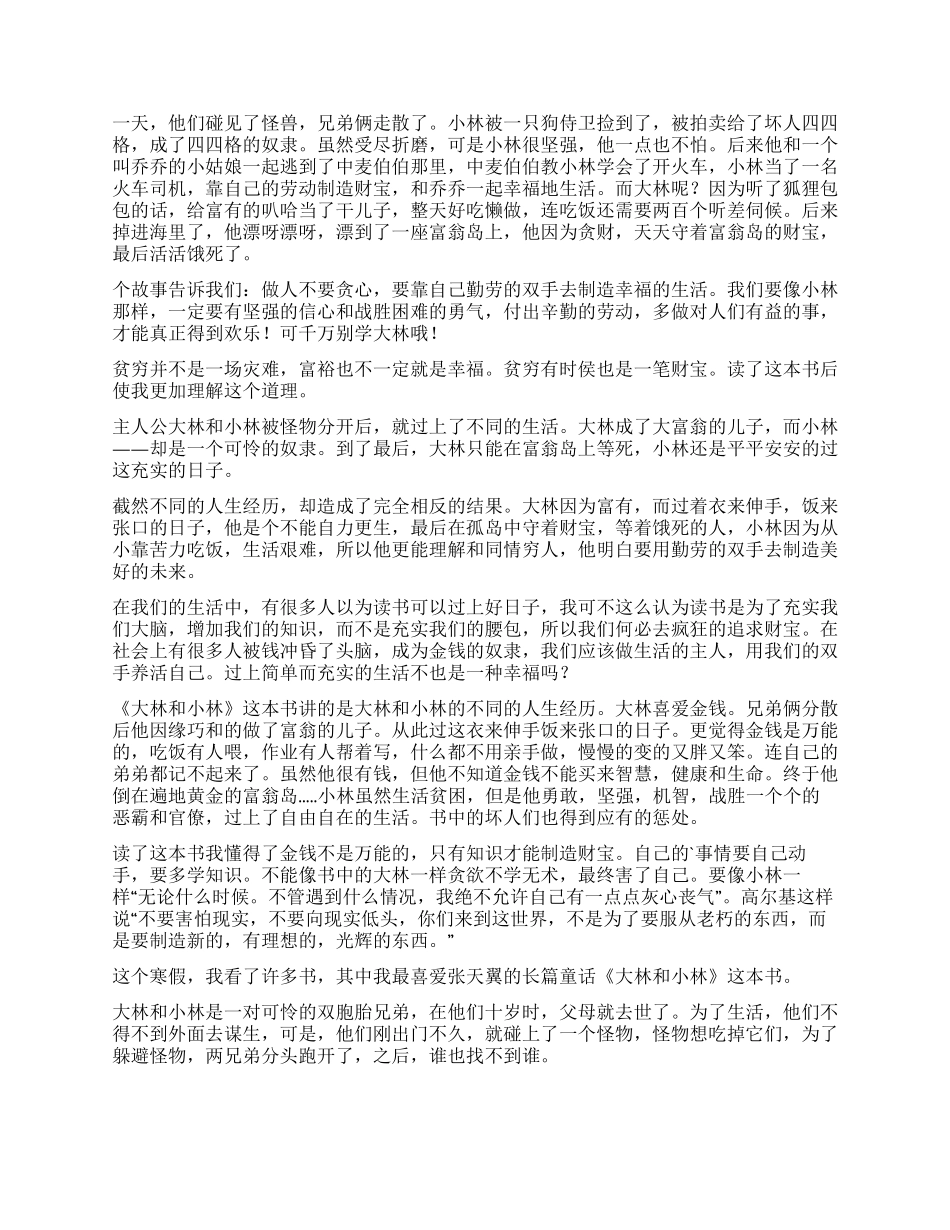 《大林和小林》读后感_第2页