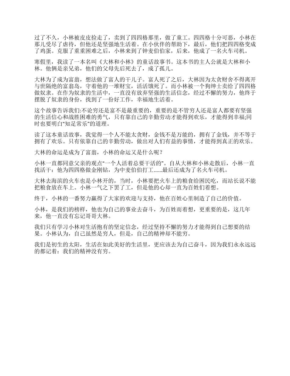 《大林和小林》读后感_第3页