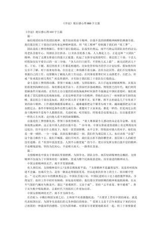 《夺冠》观后感心得800字五篇