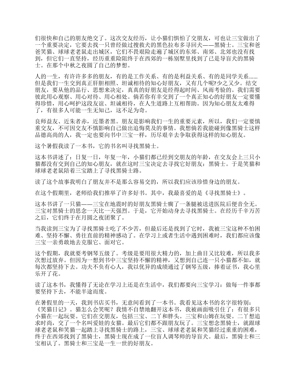 《寻找黑骑士》读后感_第3页