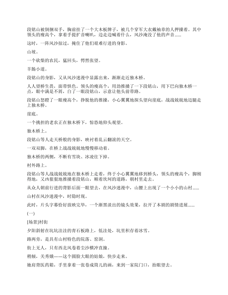 《独木桥上》又名苑嫂招婿_第3页