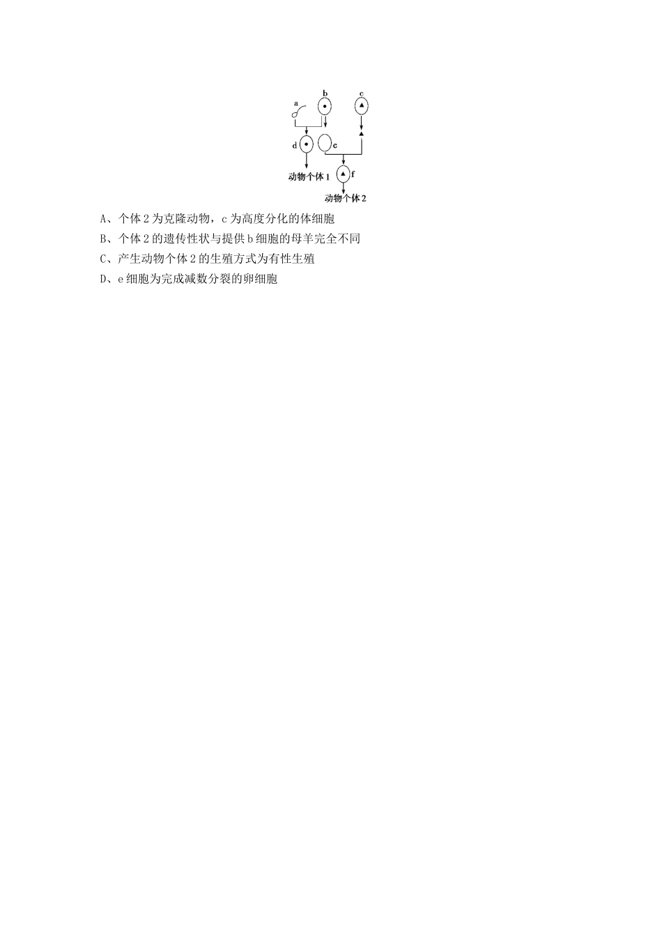 《第1节-动物的生殖》同步练习3_第2页