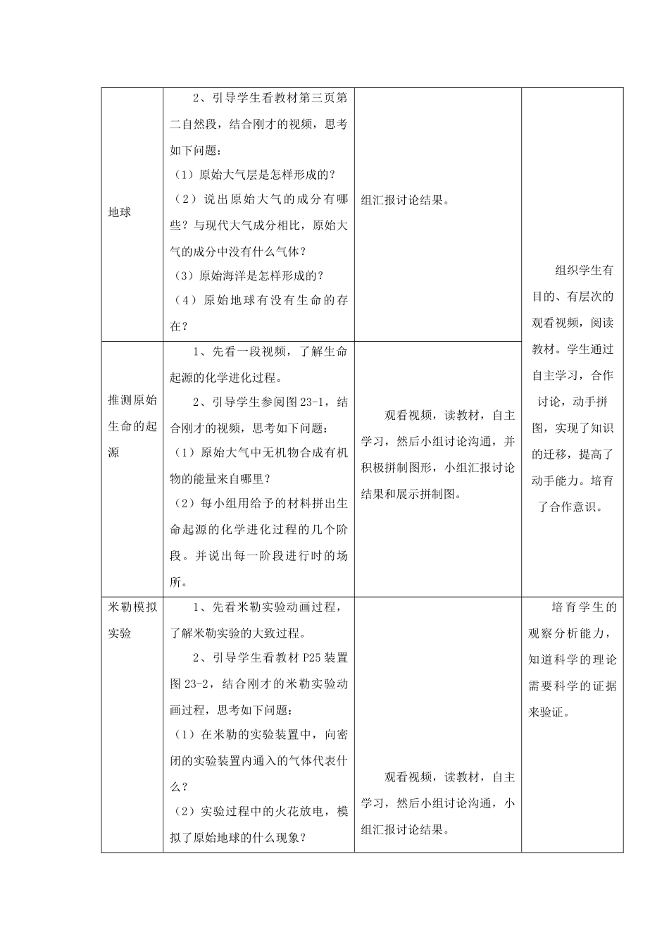 《第1节-生命的起源》教案1_第2页