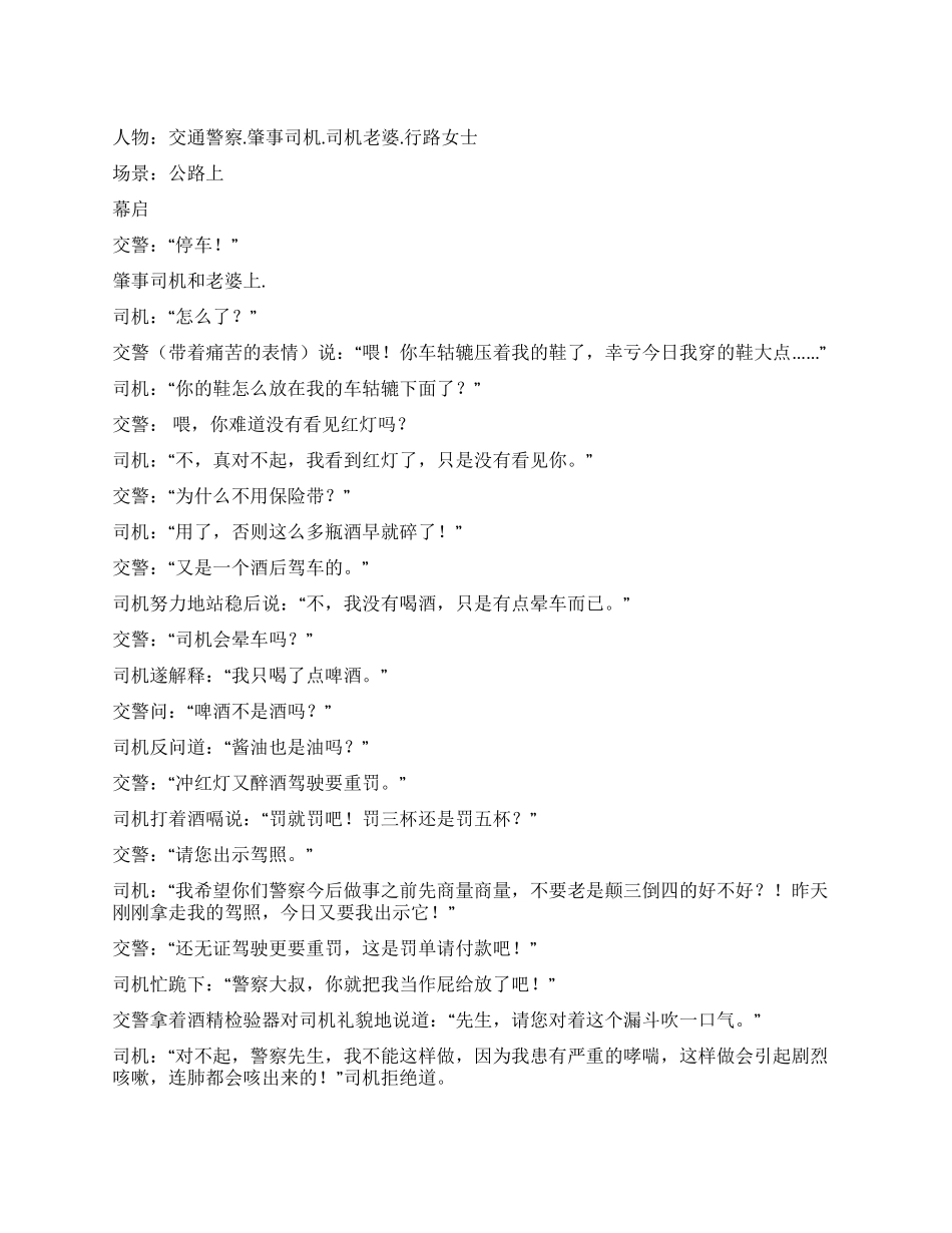 《肇事司机》超级搞笑_第1页