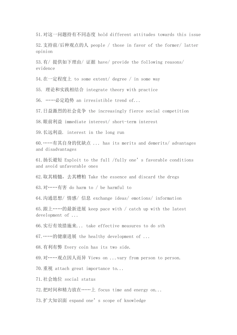 《英文写作必背88个英文表达》_第3页