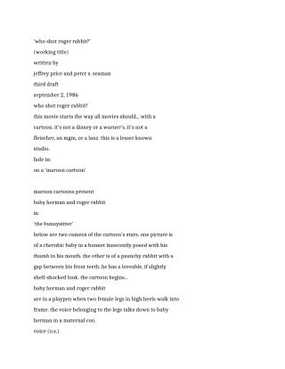 《谁陷害了兔子罗杰》WhoFramedRogerRabbit