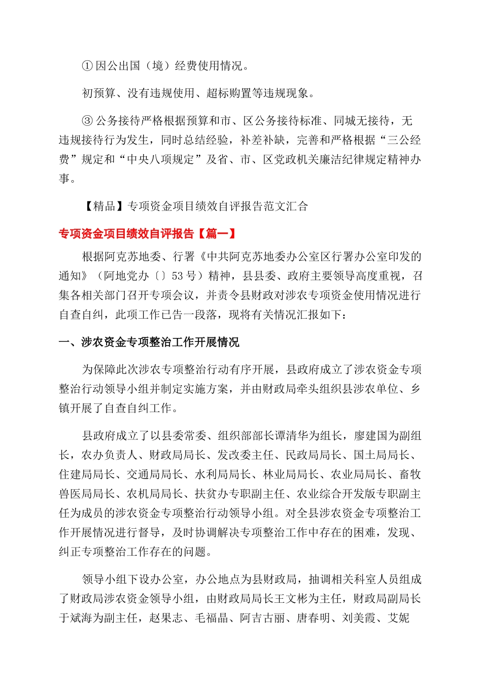 「报告分享」专项资金自查汇报_第3页