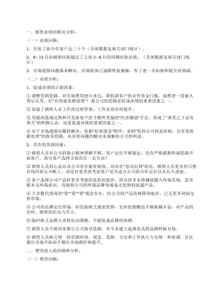 一位销售总监的年度工作总结
