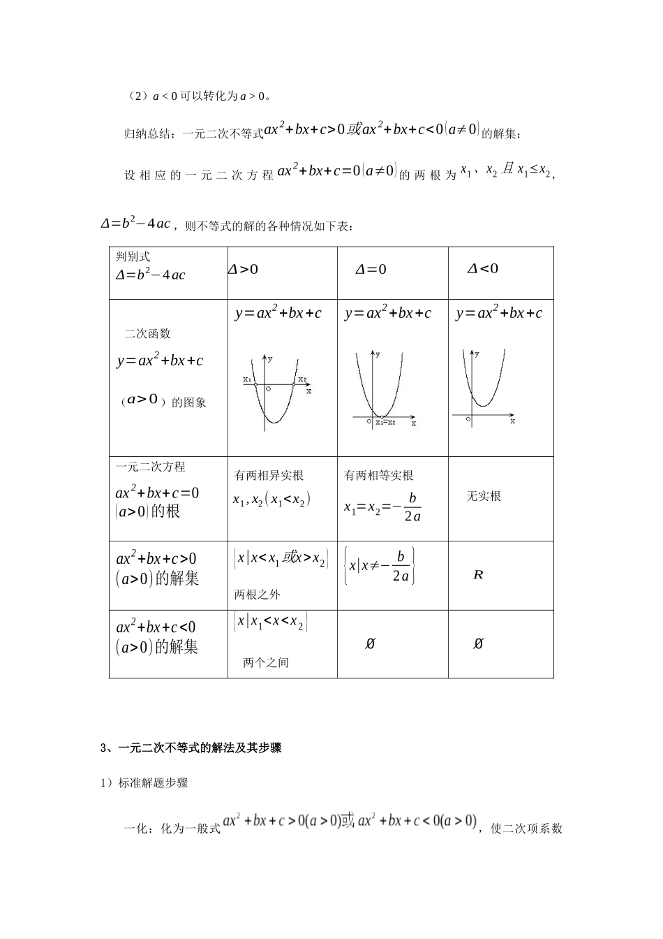一元二次不等式(1)_第2页