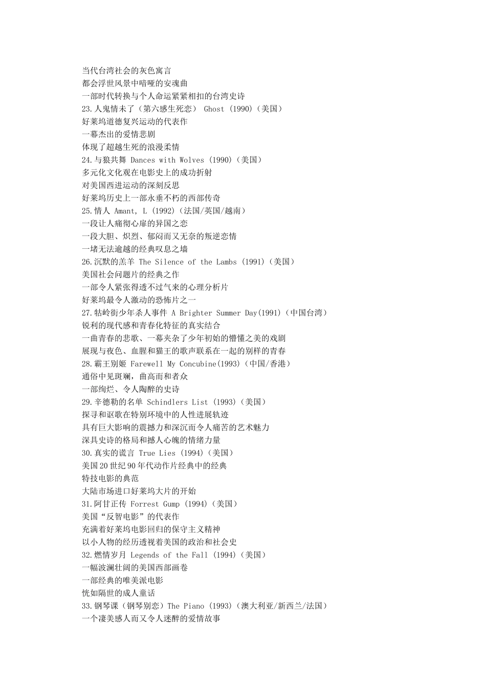 一生要看的50部经典电影_第3页
