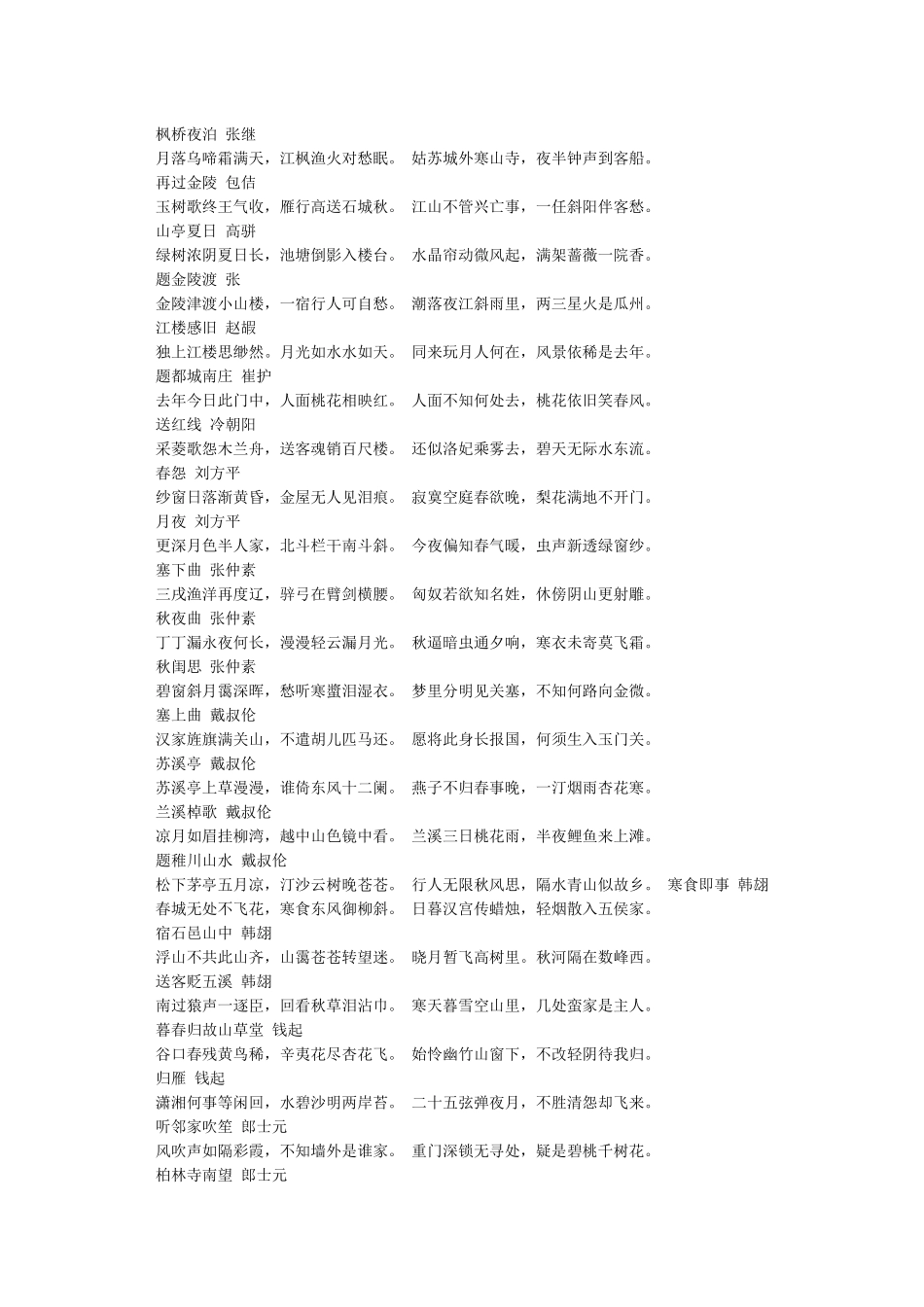 七言律诗大全500首诗词_第2页