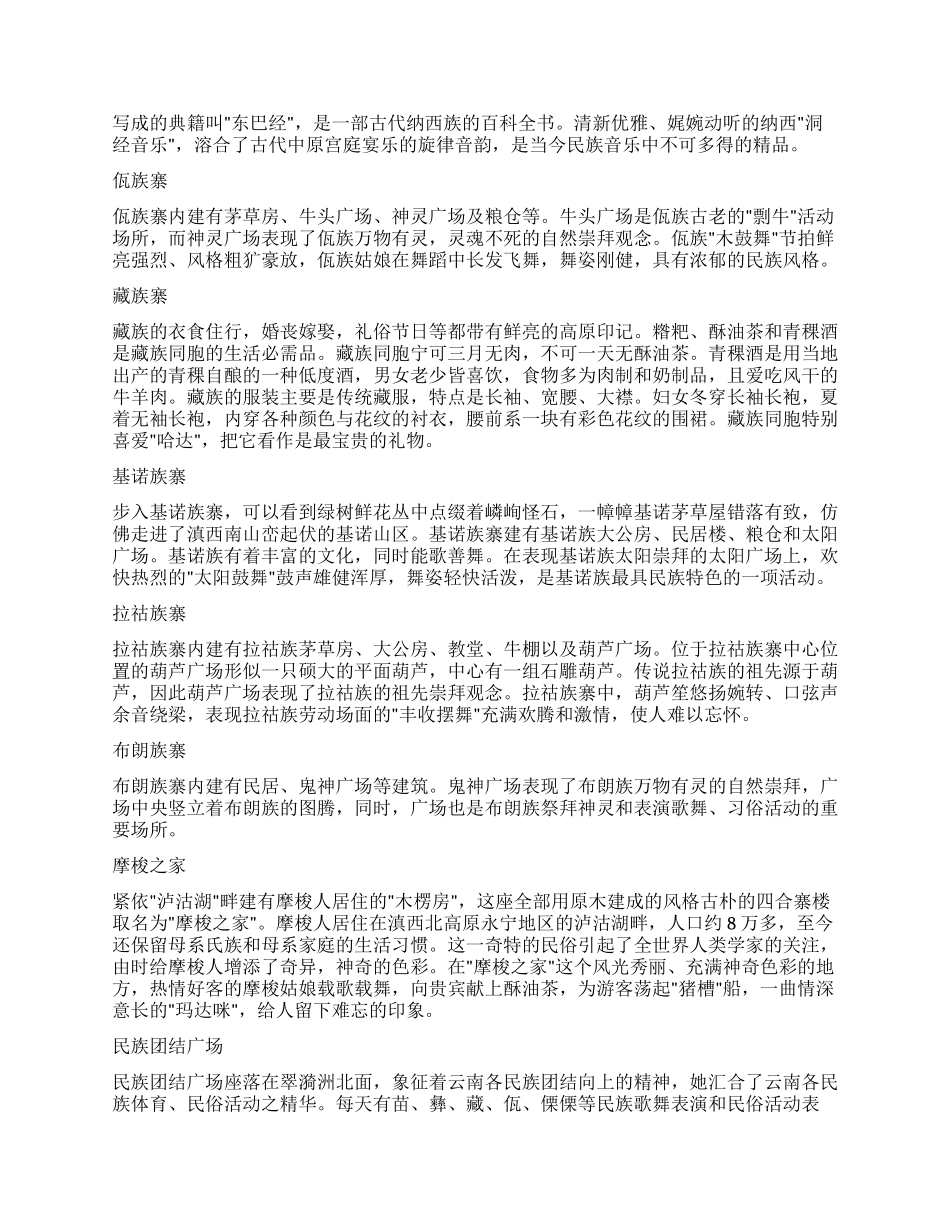 万种风情云南民族村_第2页