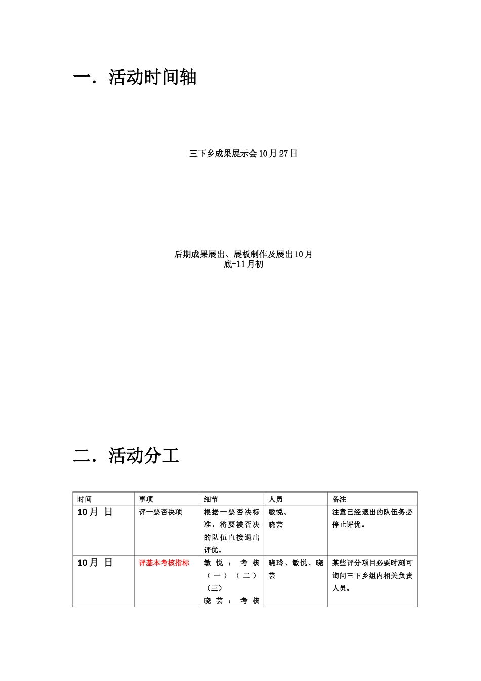 三下乡展示会1策划书_第3页