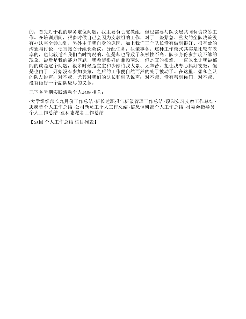 三下乡暑期实践活动个人总结_第2页