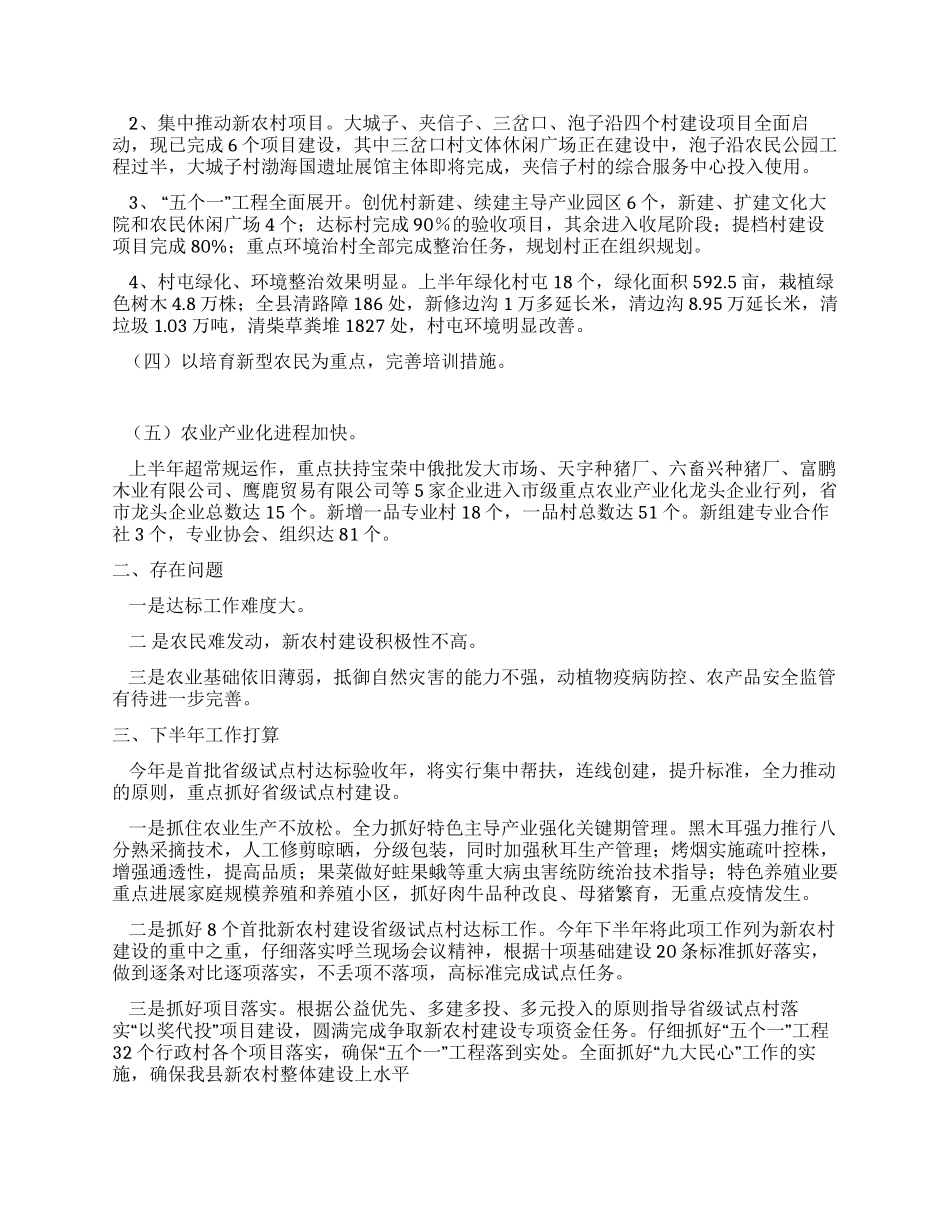 上半年新农村建设总结_第2页