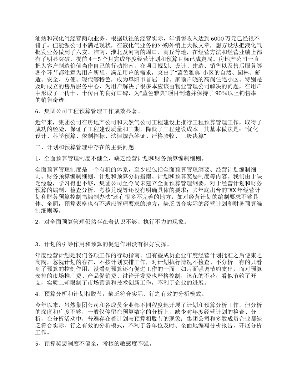 上半年计划和预算管理工作总结_第2页