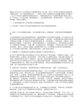 上半年计划和预算管理工作总结