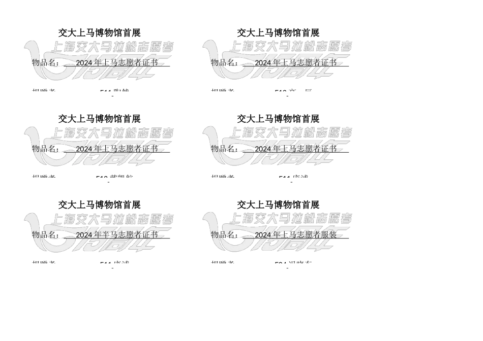 上海交通大学上海国际马拉松博物馆首展标签_第2页