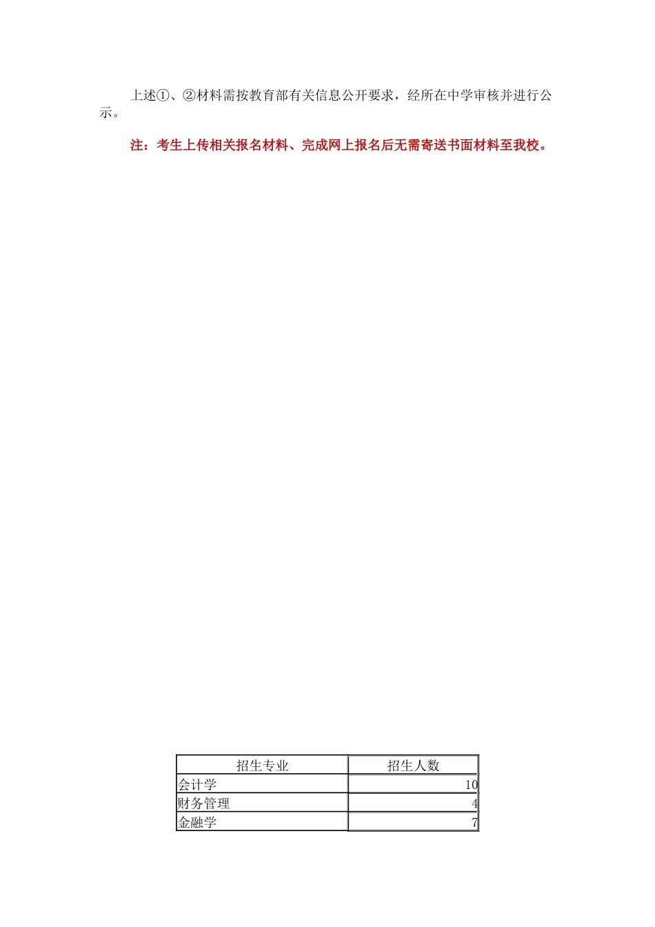 上海财经大学2024年自主招生简章_第2页