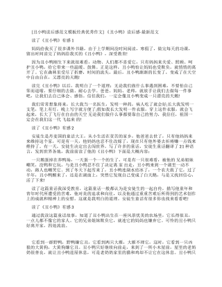 丑小鸭读后感-最新例文