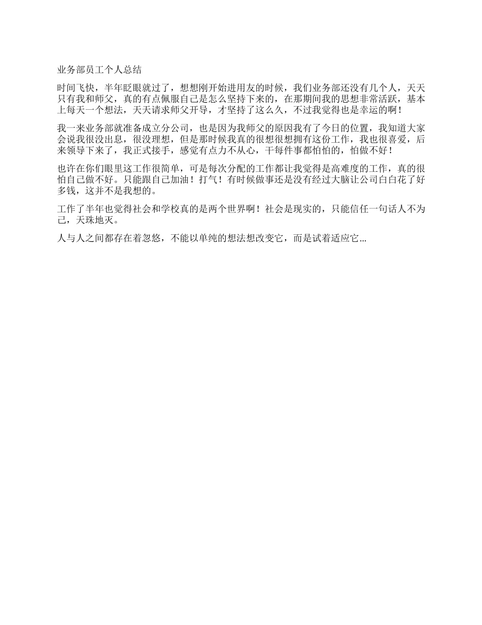 业务部员工个人总结_第1页