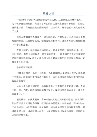 丛林火情-精品文档