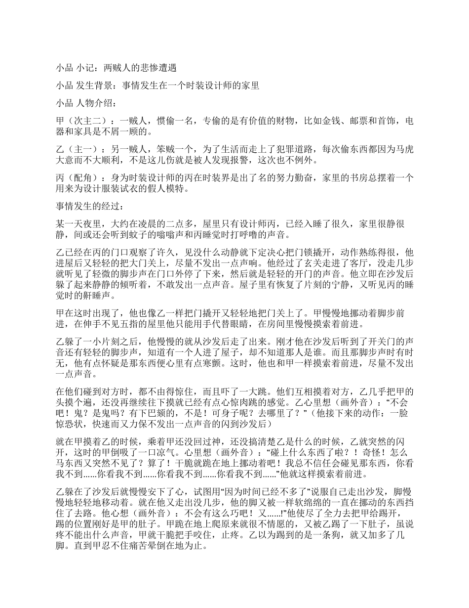 两贼人的悲惨遭遇_第1页